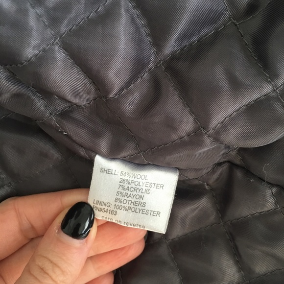 Men’s Calvin Klein black wool blend coat. - Picture 7 of 7